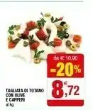 Tagliata Di Totano Con Olive E Capperi