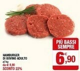 Iperal Hamburger Di Bovino Adulto offerta