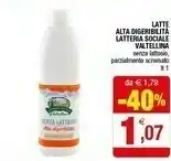 Iperal Latteria Sociale Valtellina Latte Alta Digeribilita offerta