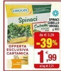 Iperal Orogel Spinaci Cubello offerta