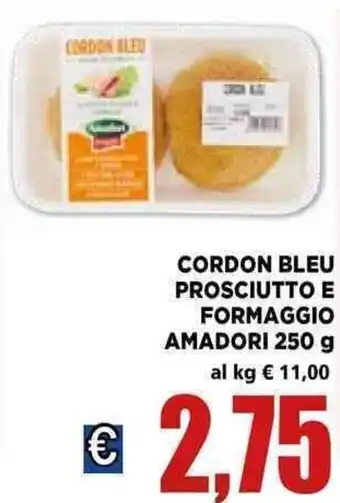 Vivo Supermercati Amadori Cordon Bleu Prosciutto E Formaggio 250 g offerta