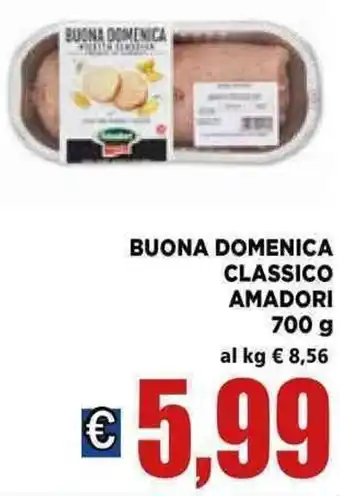 Vivo Supermercati Amadori Buona Domenica Classico 700 g offerta