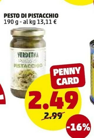 PENNY Verdetna Pesto Di Pistacchio offerta
