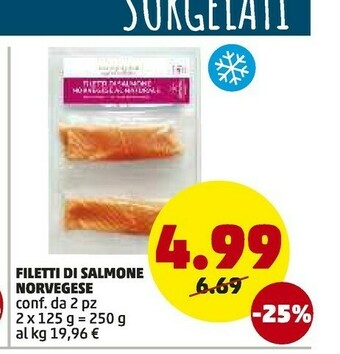 PENNY Filetti Di Salmone Norvegese offerta