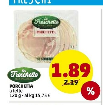 PENNY Le freschette Porchetta offerta