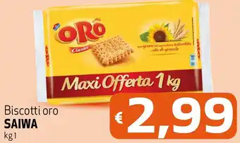 Maxi Supermercati Saiwa Oro Biscotti kg 1 offerta