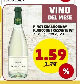 PENNY Penny Market Pinot Chardonnay Rubicone Frizzante Igt offerta