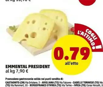 PENNY Eden President Emmental offerta
