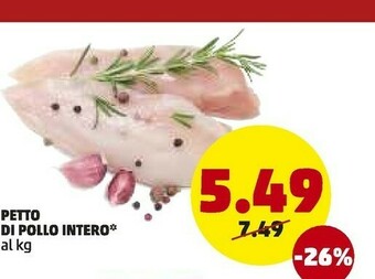 PENNY Petto Di Pollo Intero offerta