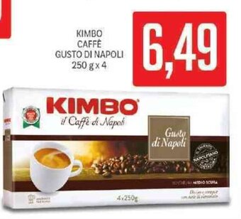 Supermercati Piccolo Kimbo Caffè Gusto Di Napoli 250 g x 4 offerta