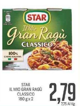 Supermercati Piccolo Star IL Mio Gran Ragù Classico 180 g x 2 offerta