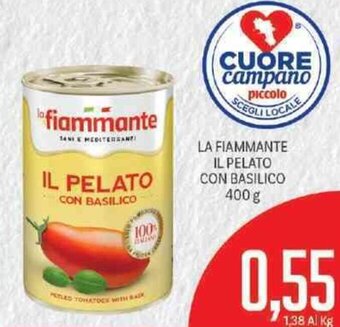 Supermercati Piccolo La Fiammante Il Pelato Con Basilico 400 g offerta