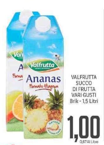 Supermercati Piccolo Valfrutta Succo di Frutta Vari Gusti Brik 1,5 Litri offerta