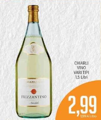 Supermercati Piccolo Chiarli Vino Vari Tipi 1,5 Litri offerta