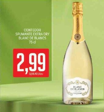 Contedor Spumante Extra Dry Blanc De Blancs 75 cl