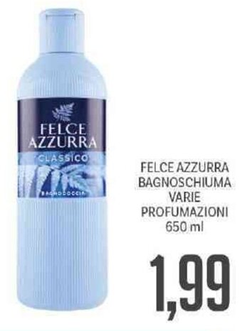 Supermercati Piccolo Felce Azzurra Bagnoschiuma Varie Profumazioni 650 ml offerta
