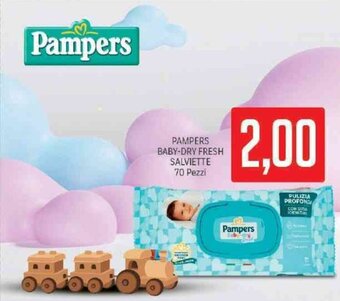 Supermercati Piccolo Pampers Baby-Dry Fresh Salviette 70 Pezzi offerta