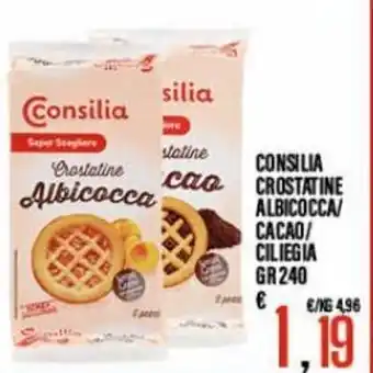 Consilia Crostatine Albiococca/Cacao/Ciliegia gr 240