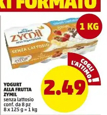 PENNY Parmalat Yogurt Alla Frutta Zymil Senza Lattosio offerta