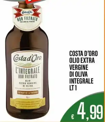 Supermercati EffePiù Costa D'Oro Olio Extra Vergine di Oliva Integrale lt.1 offerta