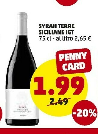 PENNY Penny Market Syrah Terre Siciliane Igt offerta