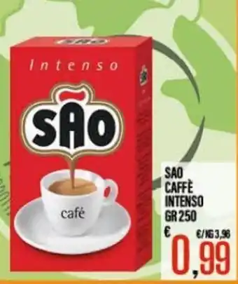 Supermercati EffePiù Sao Caffè Intenso gr 250 offerta