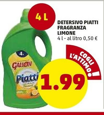 PENNY Gallon Detersivo Piatti Fragranza Limone offerta