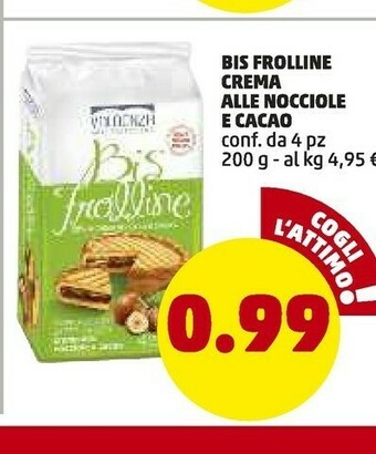 PENNY Bis Frolline Crema Alle Nocciole E Cacao offerta
