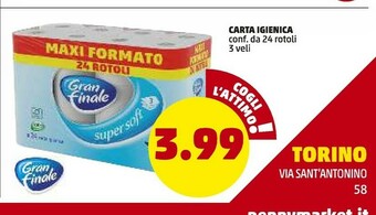 PENNY Gran Finale Carta Igienica offerta