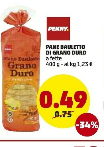 PENNY Penny Market - Pane di Grano Duro 400 g(ml) offerta