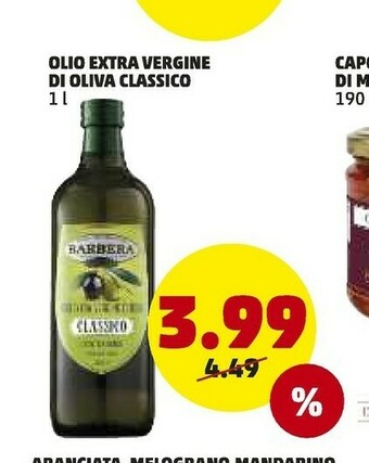 PENNY Barbera Olio Extra Vergine Di Oliva 1000 G(ml) offerta