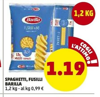 PENNY Barilla Spaghetti Fusilli offerta