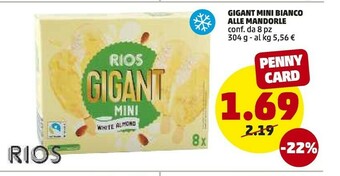 Rios Gigant Mini Bianco Alle Mandorle
