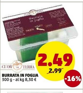 PENNY Cuor Di Terra Burrata In Foglia offerta