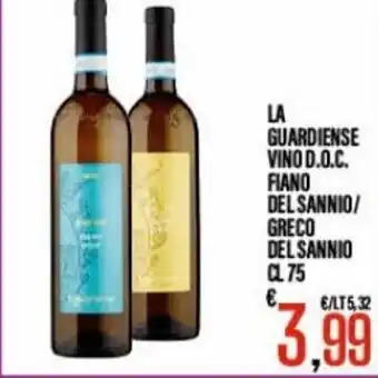 La Guardiense Vino D.O.C Fiano Del Sannio/Greco del Sannio cl 75