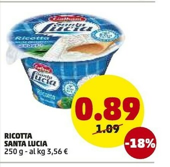 PENNY Galbani Galbani - Ricotta Santa Lucia 250 g(ml) offerta