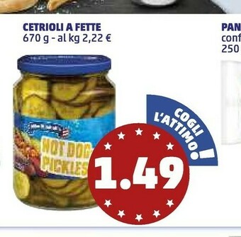 PENNY Cetrioli A Fette offerta