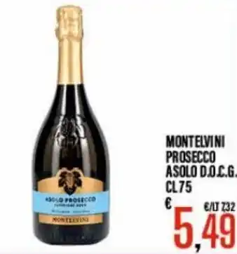 Supermercati EffePiù Montelvini Prosecco Asolo D.O.C.G. cl 75 offerta