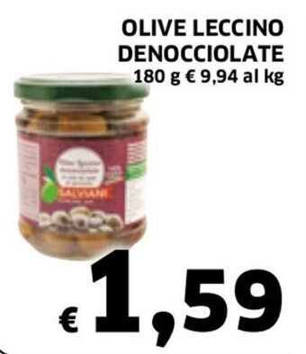 Ecu Discount Olive Leccino Denocciolate 180 g offerta