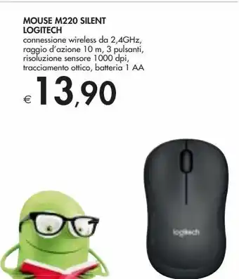 Bennet Mouse m220 silent logitech offerta