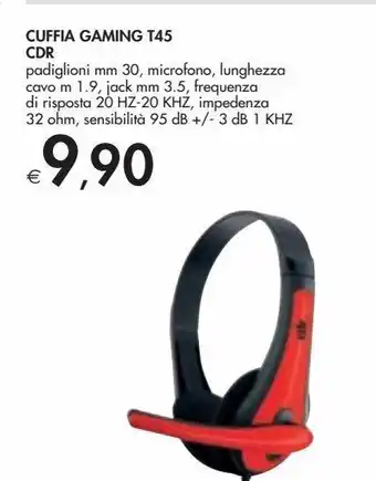 Bennet Cuffia gaming t45 cdr offerta