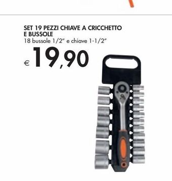 Bennet Set 19 pezzi chiave a cricchetto e bussole offerta