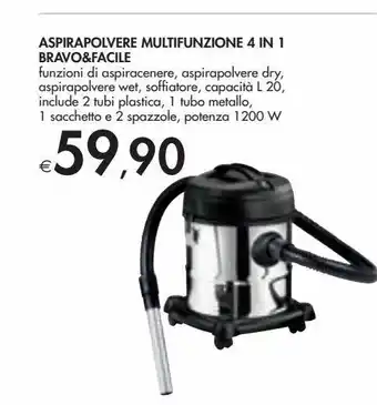 Bennet Aspirapolvere multifunzione 4 0in 1 bravo & facile offerta