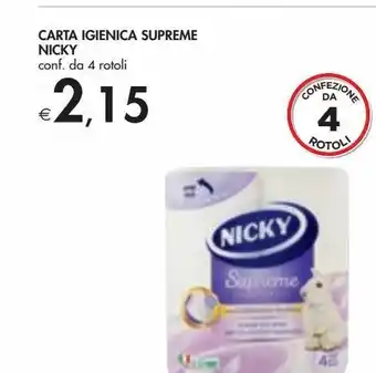 Bennet Carta igienica supreme nicky offerta