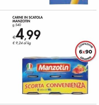Bennet Carne in scatola manzotin offerta