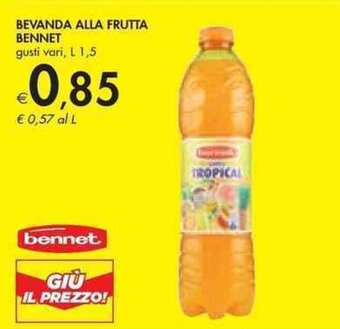 Bennet Bevanda alla frutta  bennet offerta