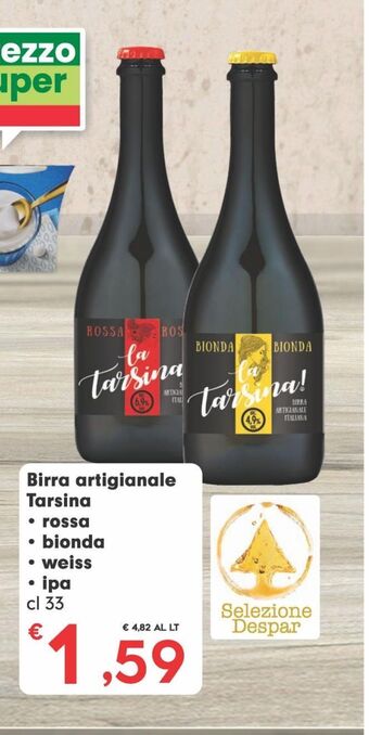 Despar Birra artigianale tarsina offerta