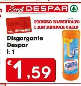 Despar Disgorgante despar offerta