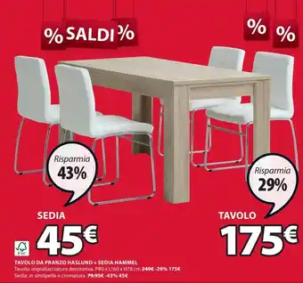 JYSK Sedia Hammel offerta