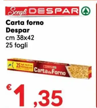 DeSpar Express Despar Carta forno 38x42 cm offerta
